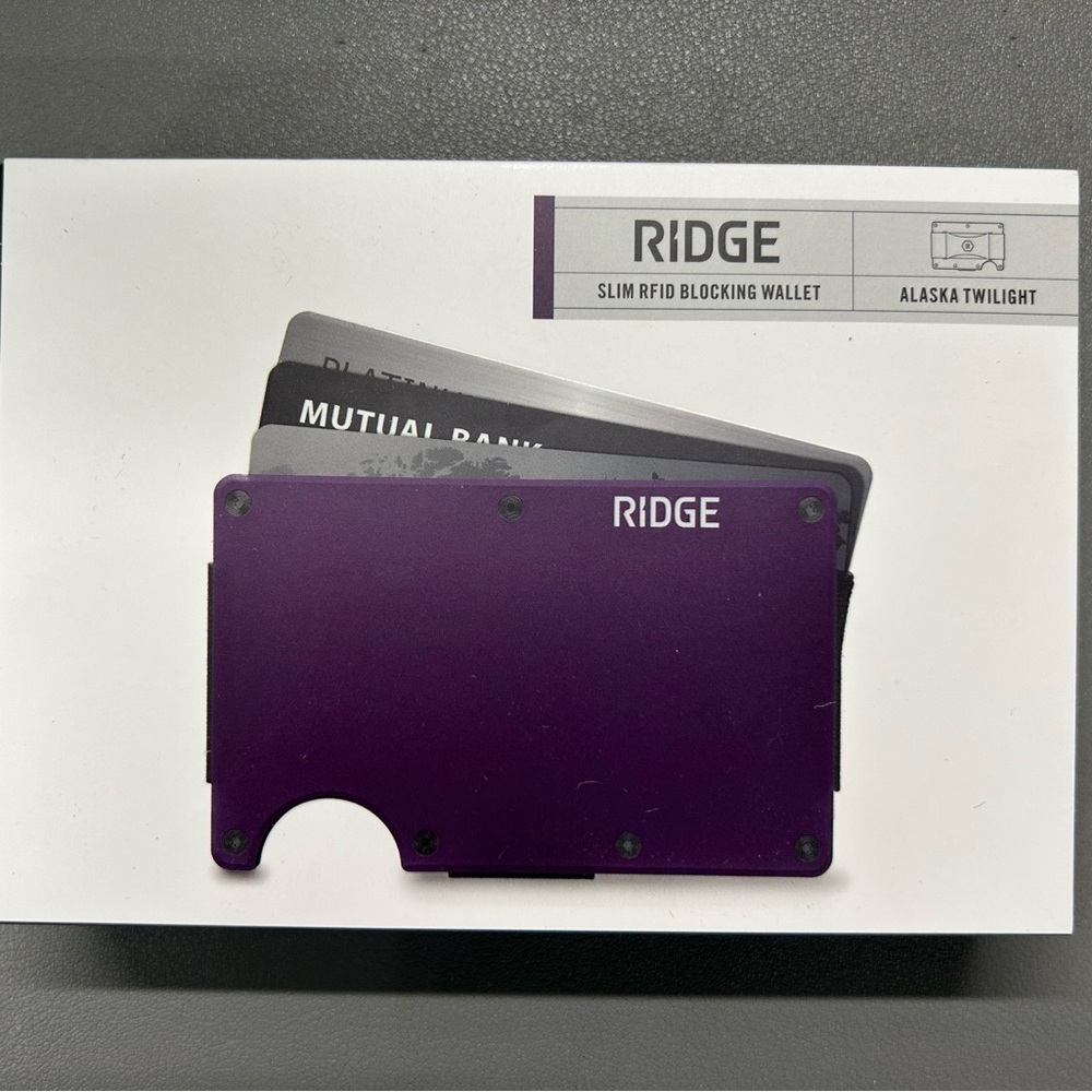 Ridge Purple RFID Blocking Wallet